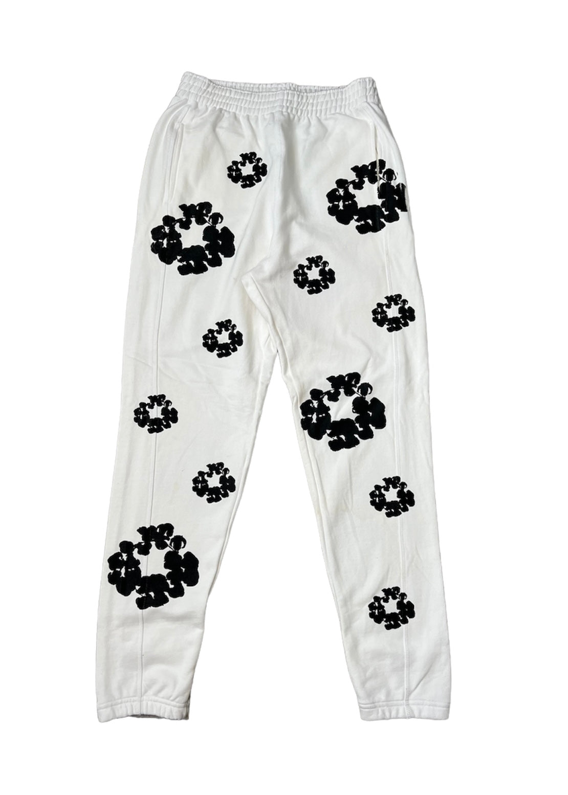 XHAIKARA FLOWER SWEAT PANTS WHITE