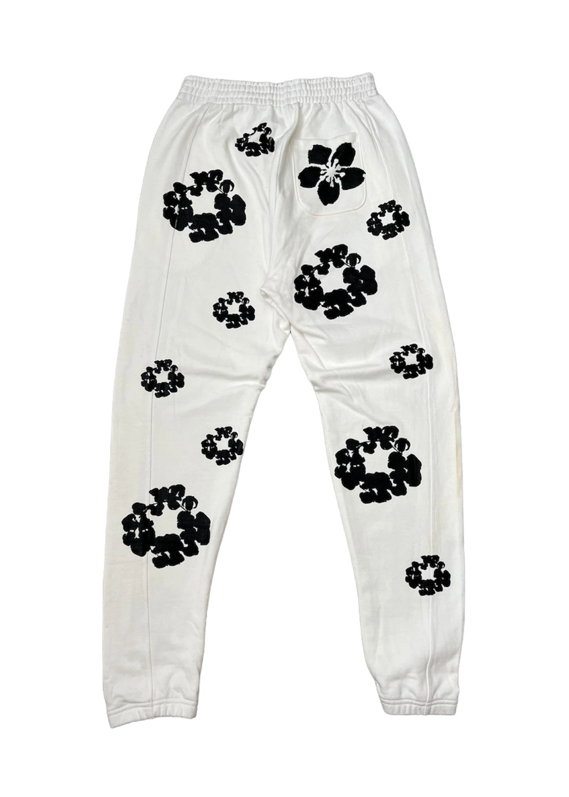 XHAIKARA FLOWER SWEAT PANTS WHITE