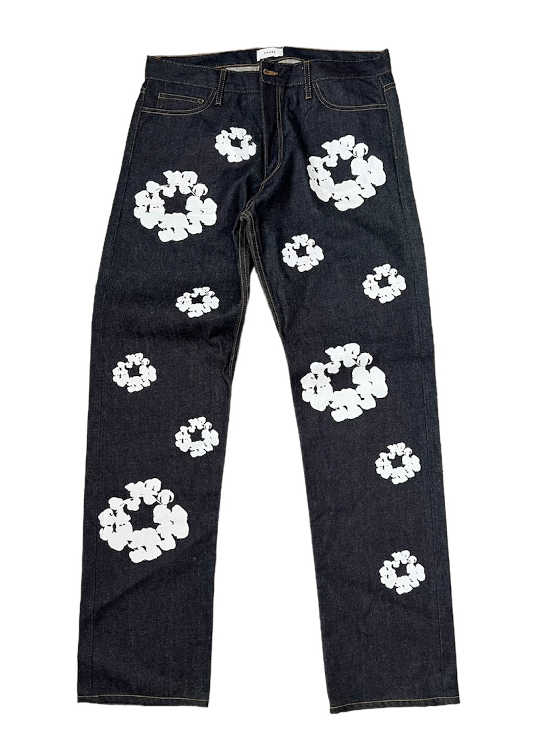 XHAIKARA FLOWER PRINTED RHUDE DENIM JEANS