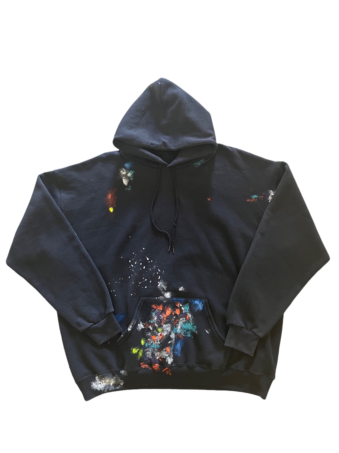 XHAIKARA VINTAGE PAINTED HOODIE BLACK