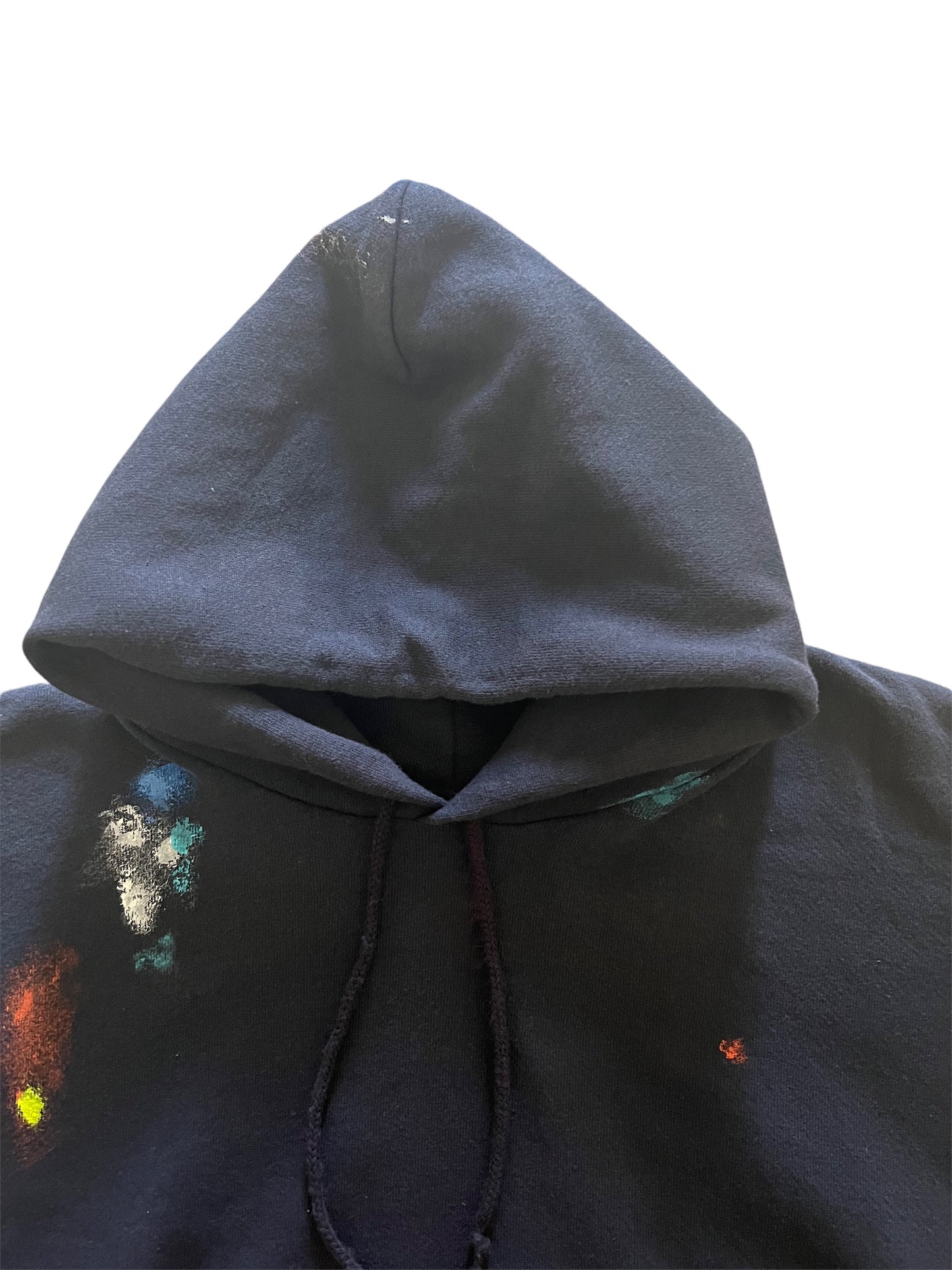 XHAIKARA VINTAGE PAINTED HOODIE BLACK