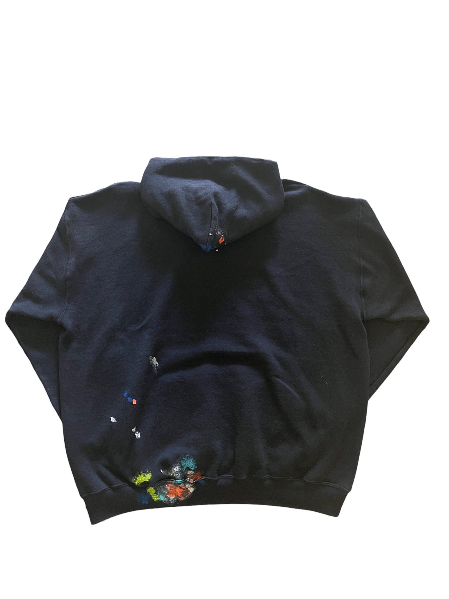 XHAIKARA VINTAGE PAINTED HOODIE BLACK