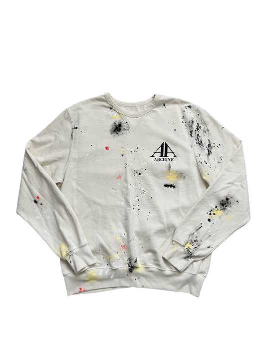 XHAIKARA PAINTED CREW NECK WHITE